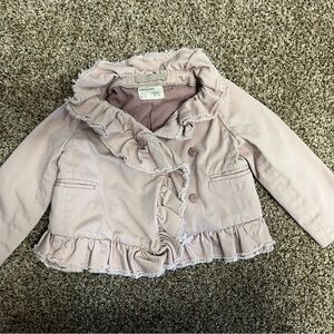 Crewcuts Pink Blazer with Ruffled Details